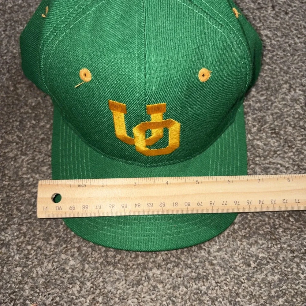 Vintage The Game Hat Cap Snap Back Oregon Ducks UO Mens One Size Green 90s - Picture 8 of 8
